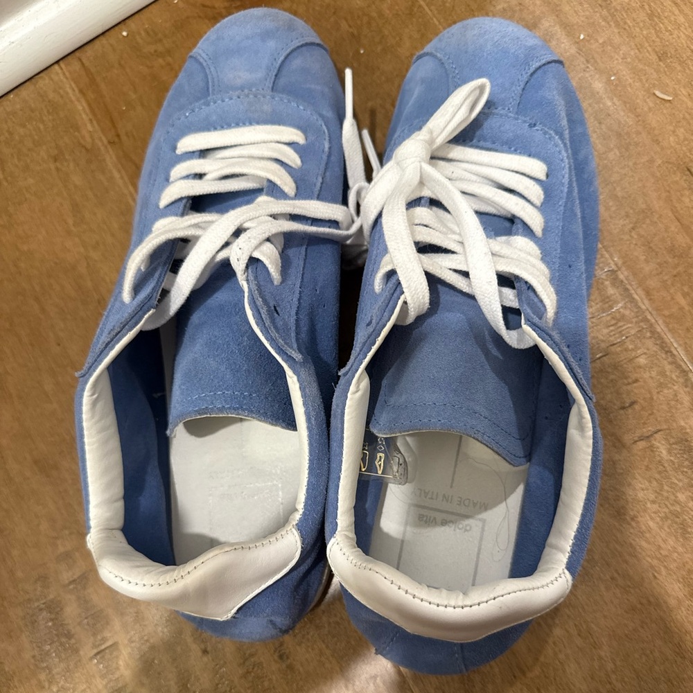 Dolce Vita Serina Sneakers Blue Suede - Picture 5 of 7